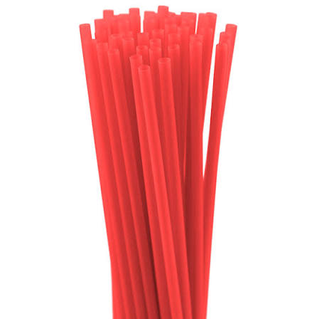 Red straws 8inch(500pk)