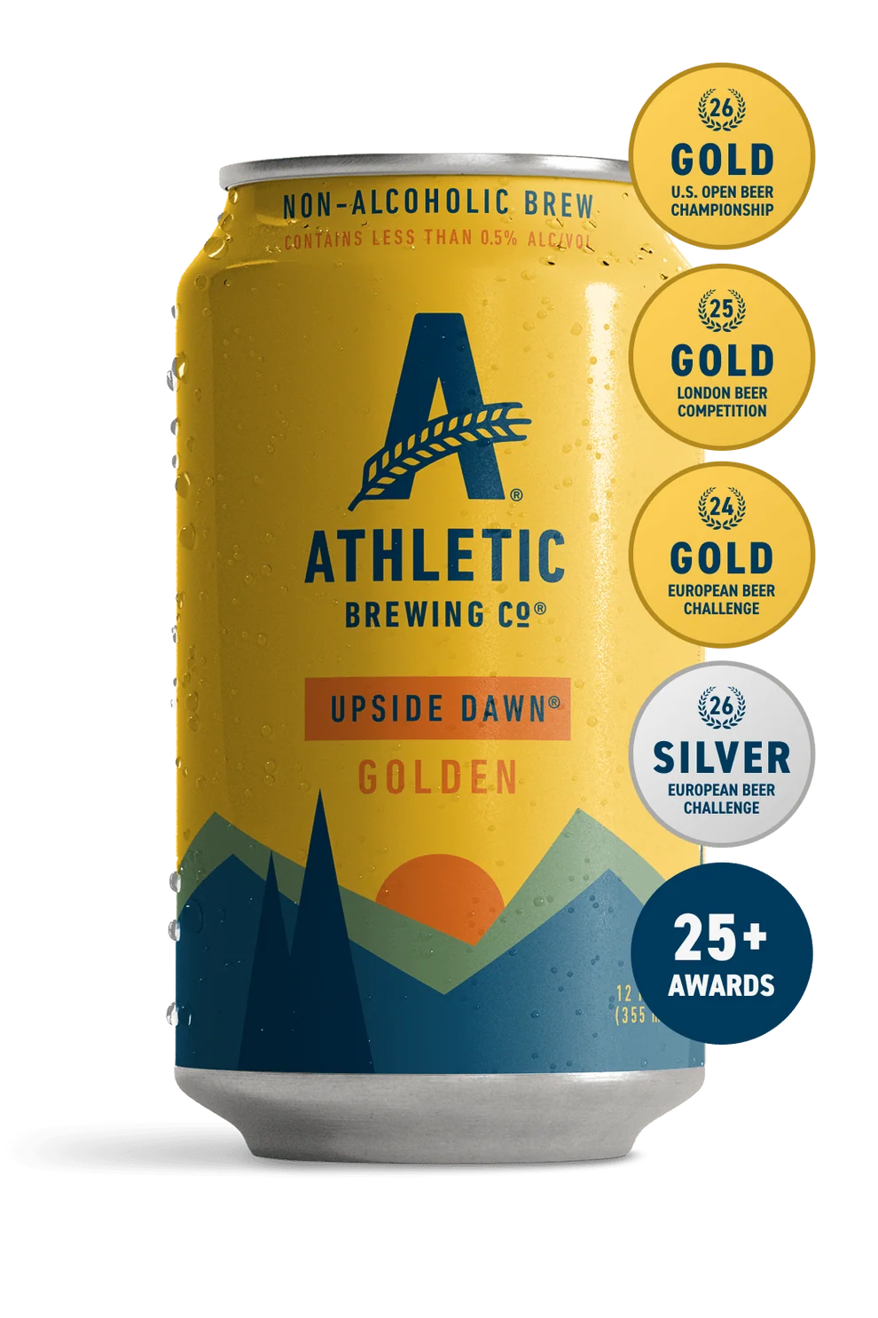 Athletic Upside Dawn Golden 12oz cans Non Alcoholic