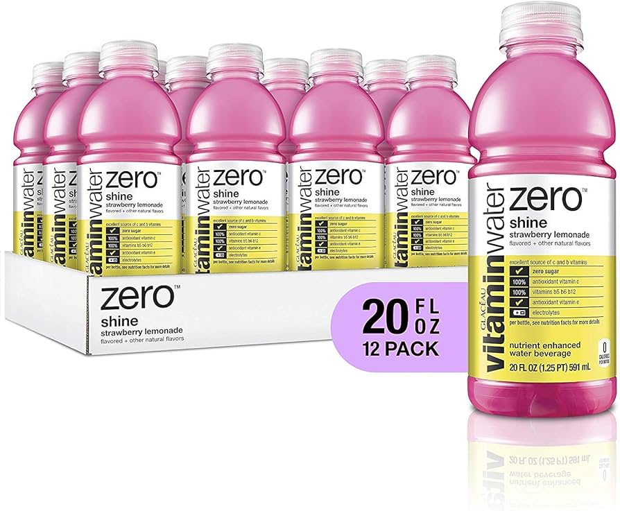 Glaceau Zero Vitamin Water Shine 12pk 20oz