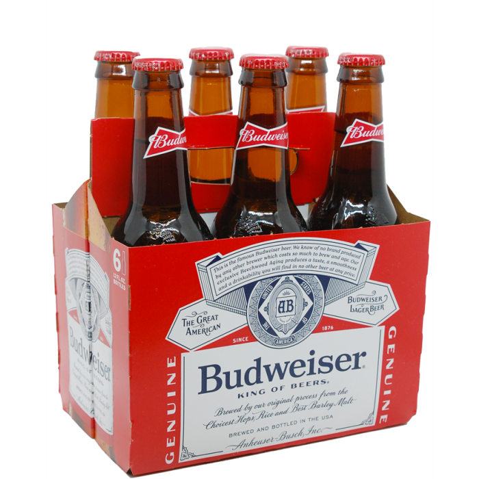 Budweiser 12oz Bottles