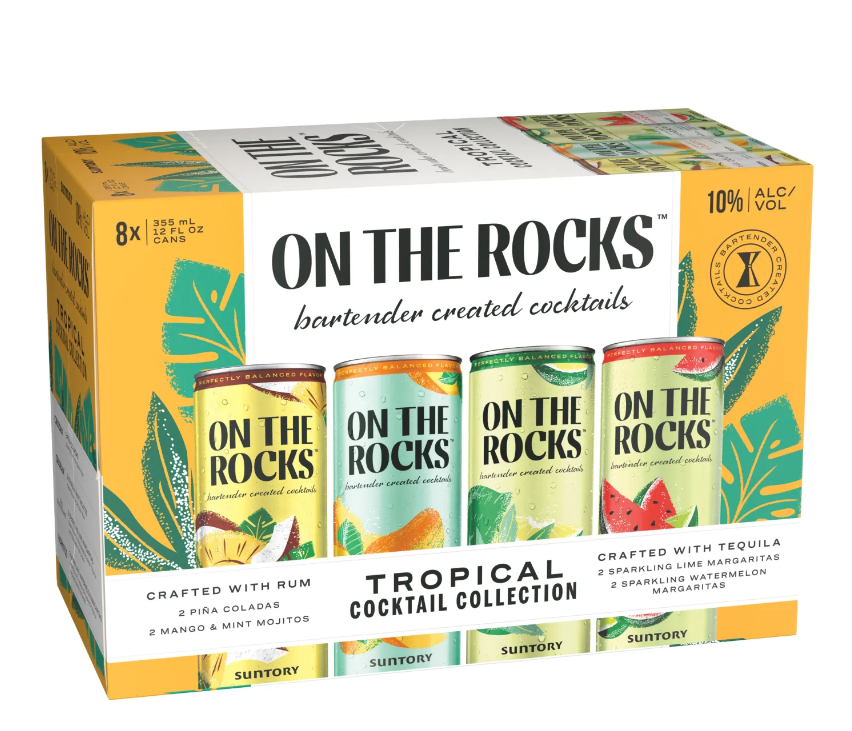 On The Rocks Tropical cocktail collection (8-Pack 12oz)