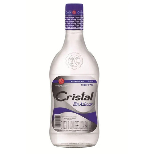 Aguardiente Cristal Sin Azucar Colombian Liqueur 750ml
