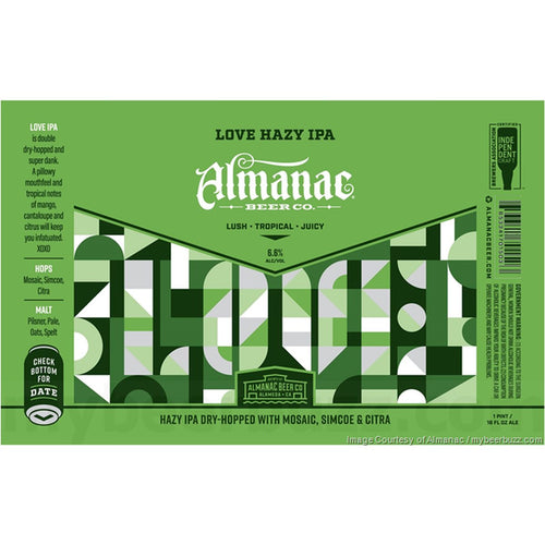 Almanac Love Hazy IPA keg — available for delivery from Mike's Liquors San Francisco