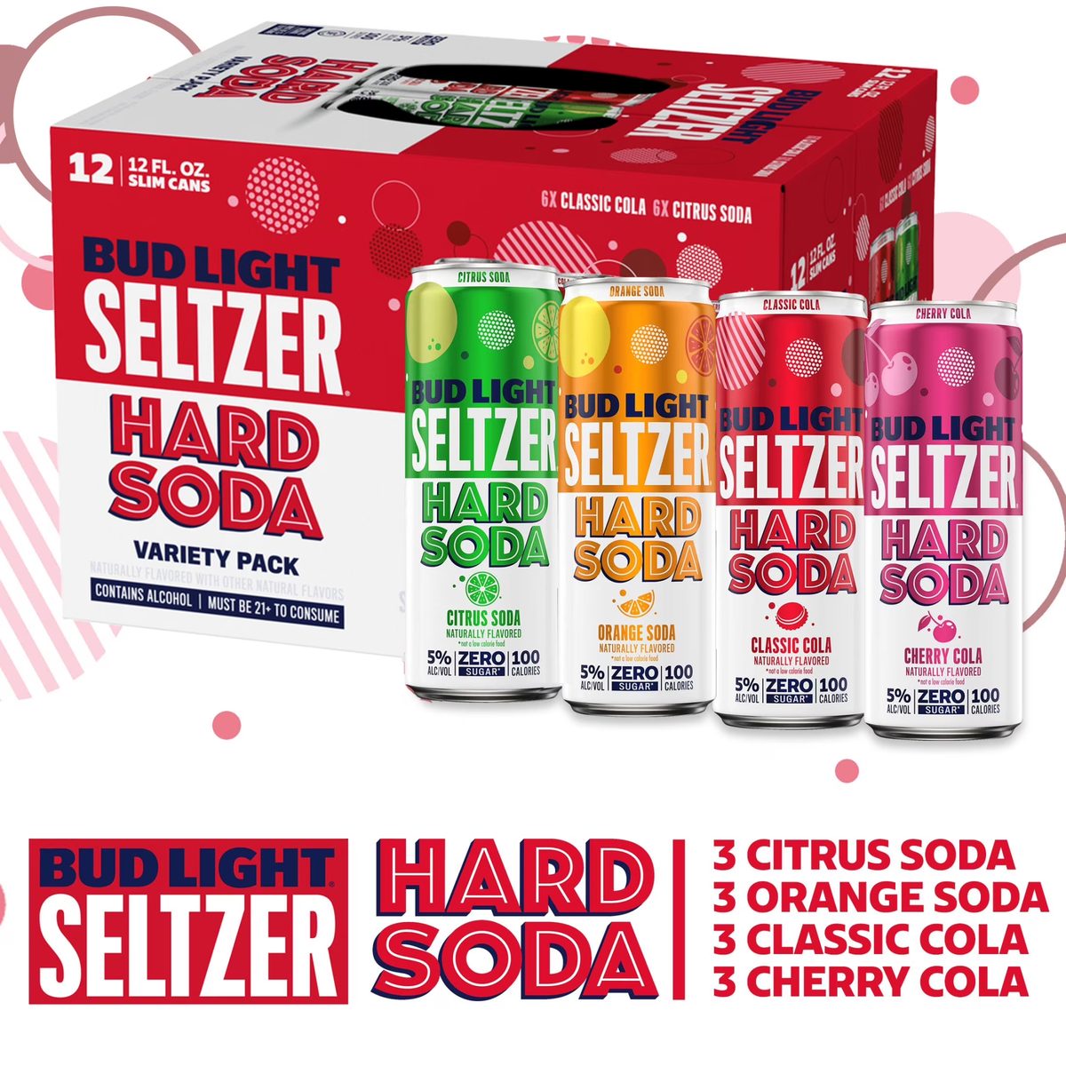 Budlight Selt Hard Soda 12pk