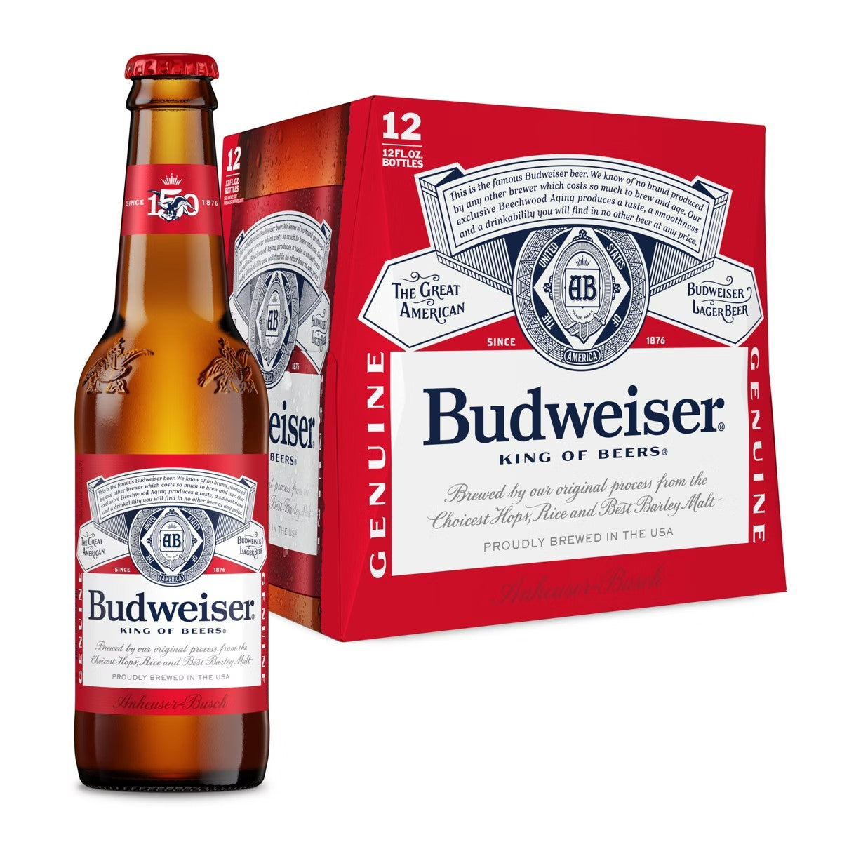 Budweiser 12oz Bottles