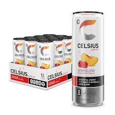 Celsius Peach Vibe 12oz Can