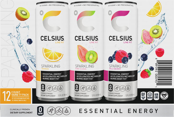 Celsius Variety Pack 12oz Can 12PK