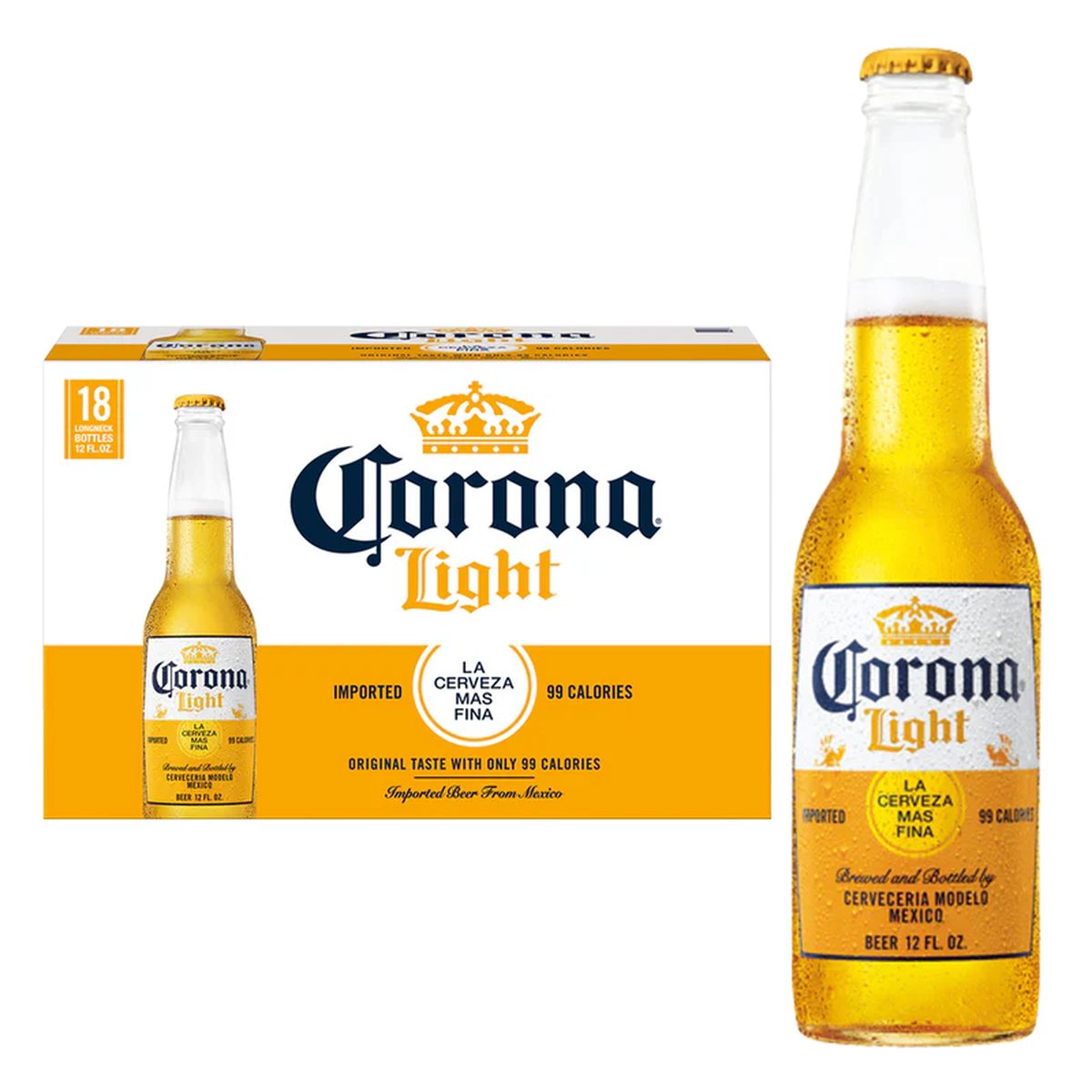 Corona Light 12oz BTLS