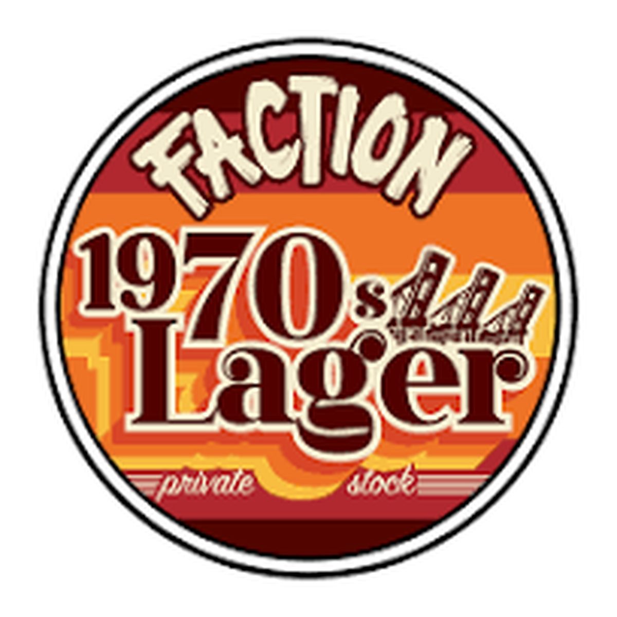 Faction 1970S Lager keg — available for delivery from Mike's Liquors San Francisco