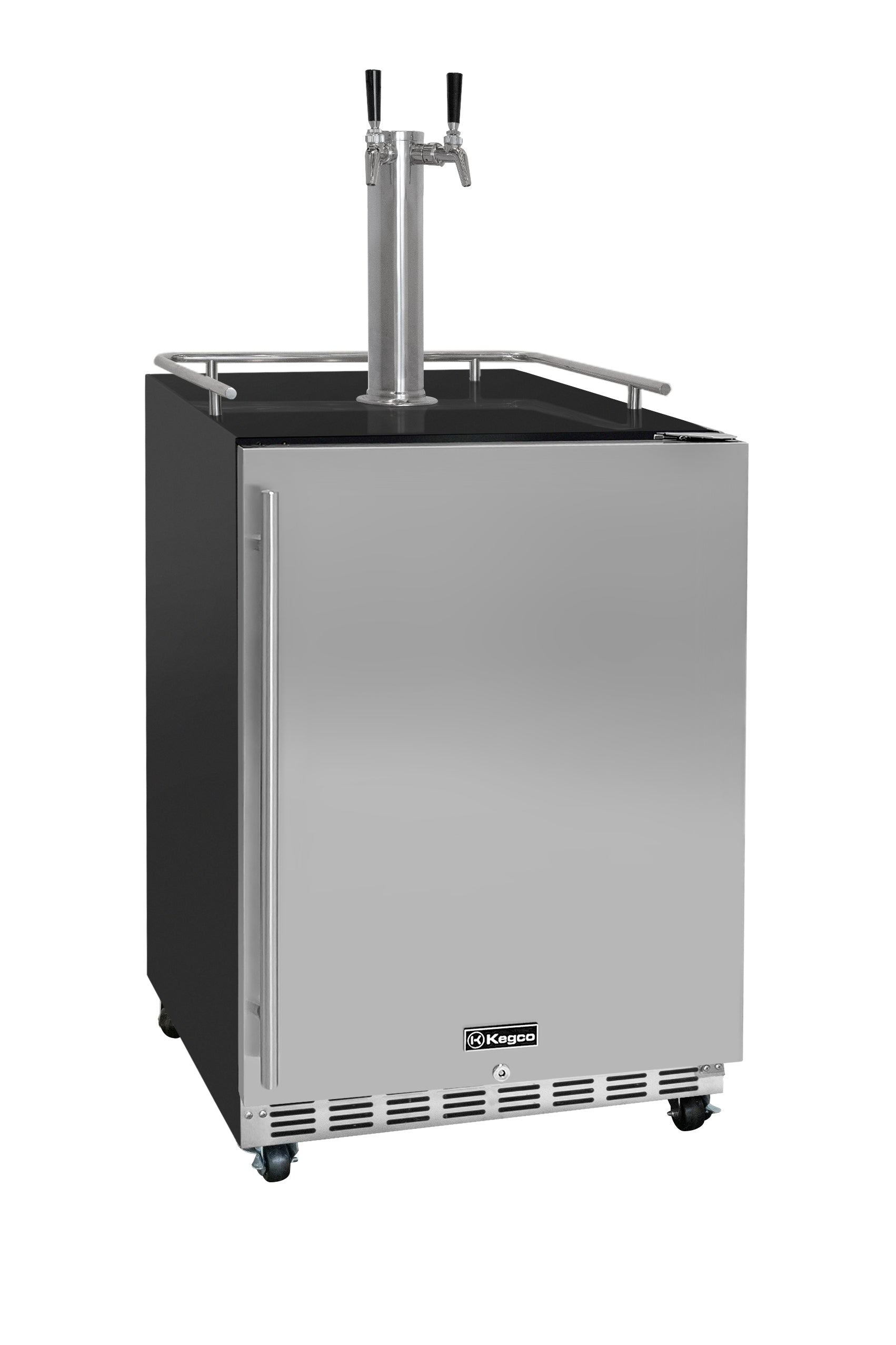 ! Kegco HK38BSC-2 Commercial Under-Counter Dual-Tap Kegerator