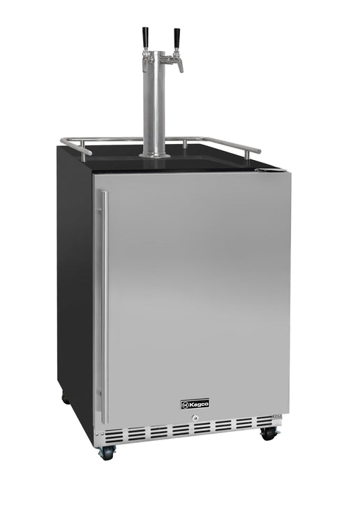 ! Kegco HK38BSC-2 Commercial Under-Counter Dual-Tap Kegerator