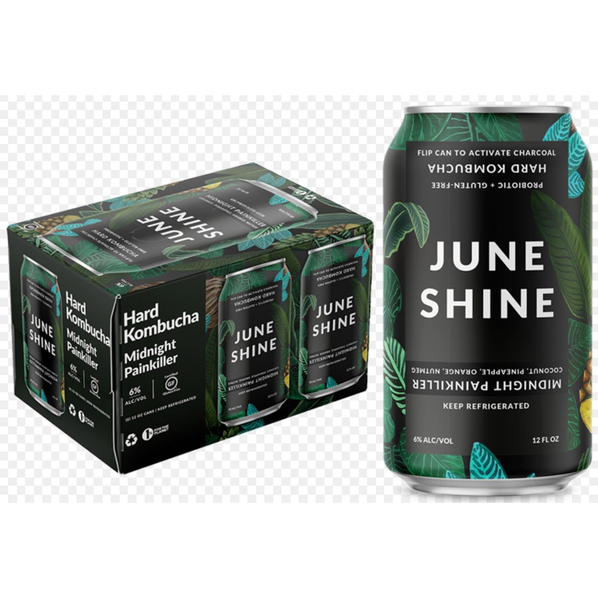 JuneShine 12AM Painkiller Hard Kombucha — Hard Kombucha from Mike's Liquors San Francisco
