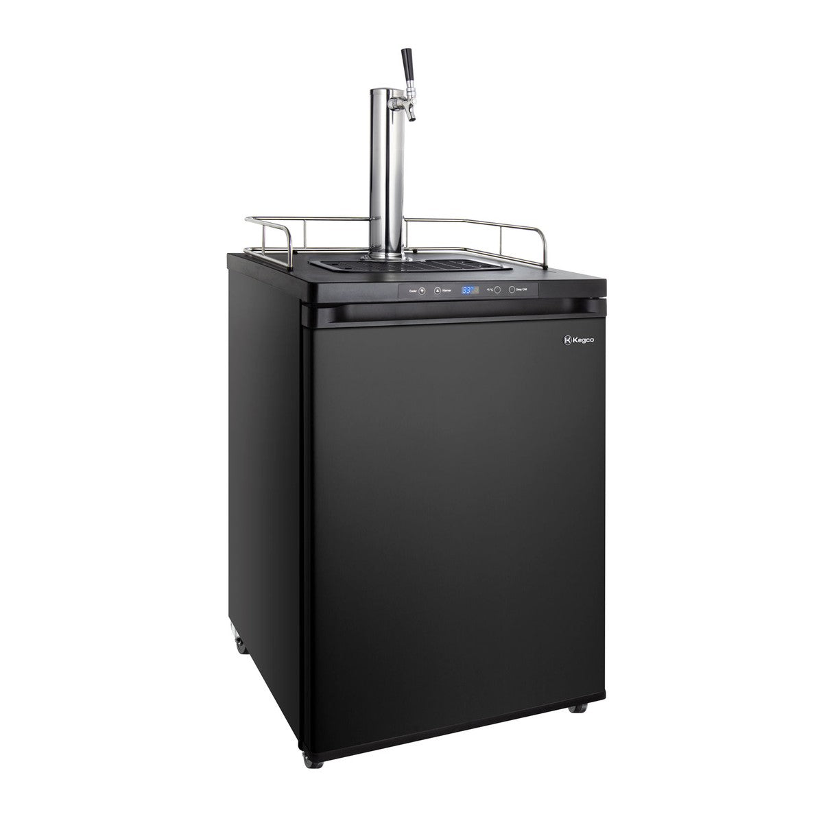 Kegco K309B-1NK single-tap digital kegerator, matte black