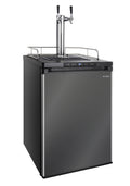 ! Kegco K309X-2NK Dual-Tap Digital Kegerator — Black with Stainless Door