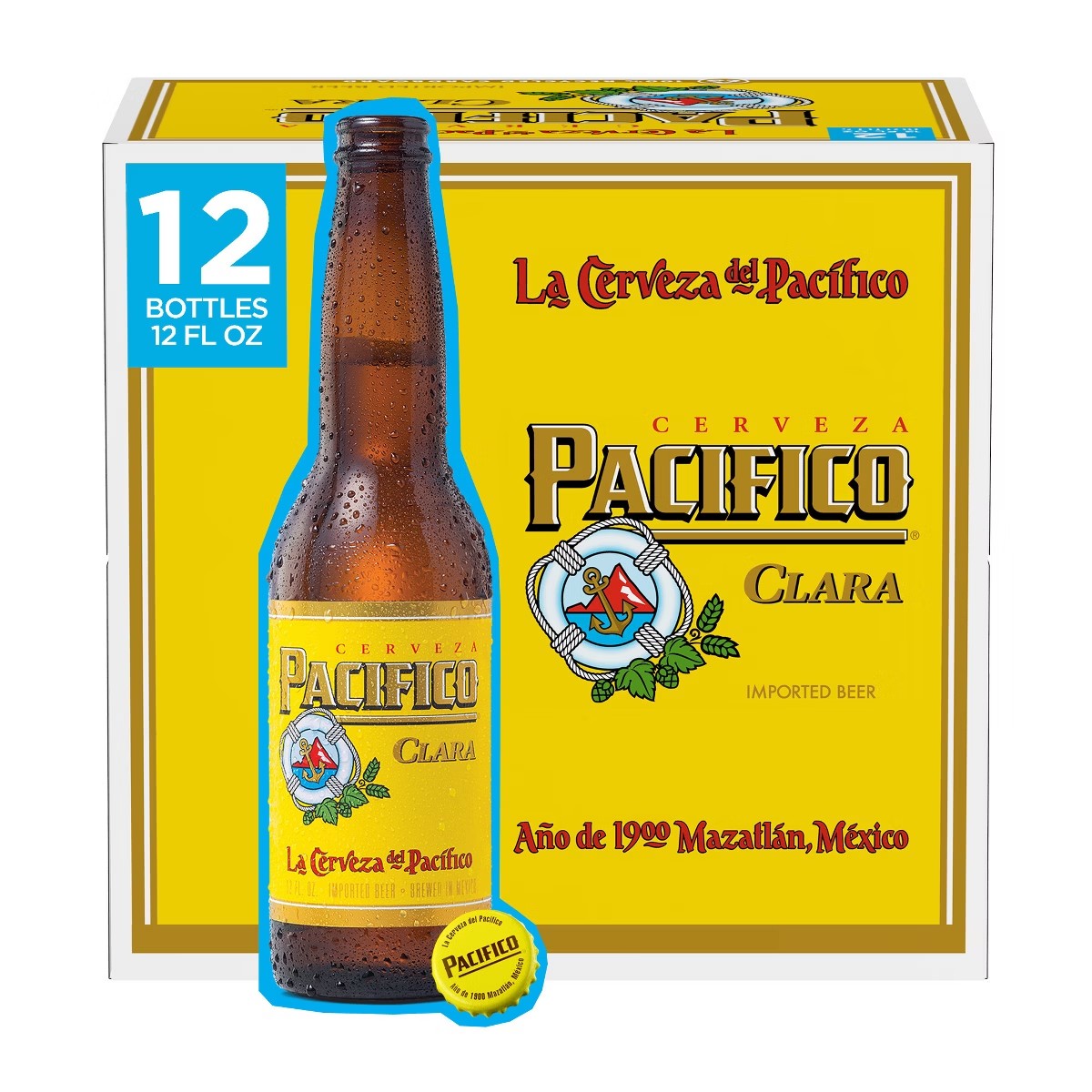 Pacifico 12oz BTLS