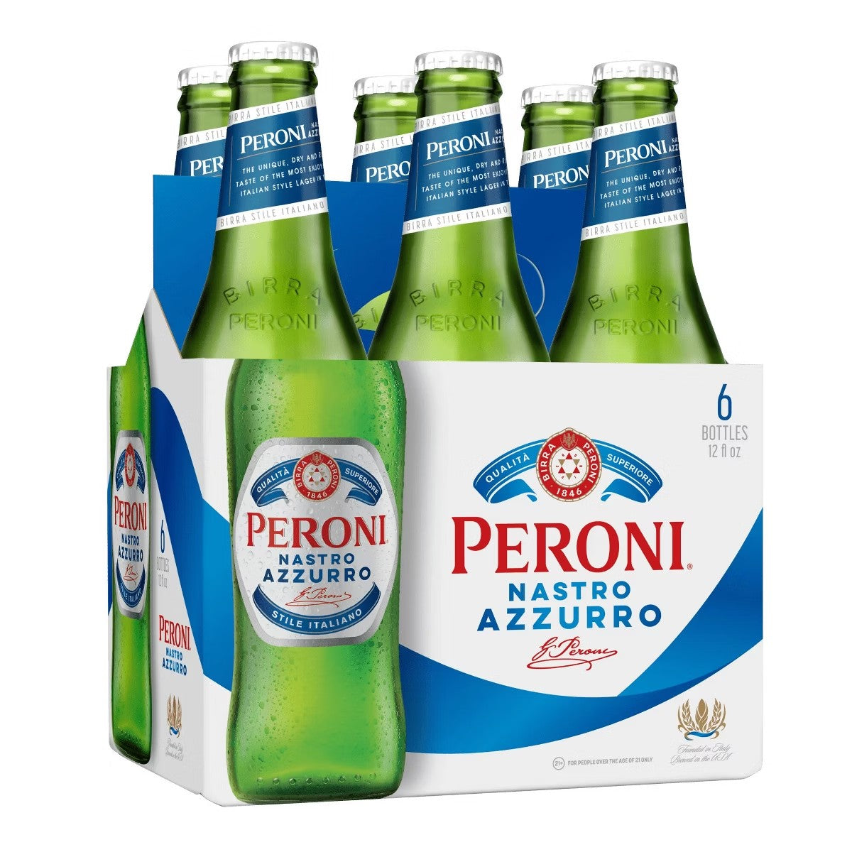 Peroni Nastro Azzurro Bottles