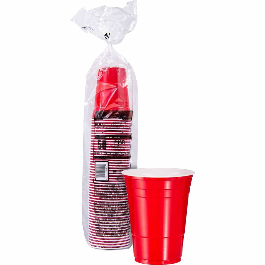 Vasos de plástico transparente de 16 oz (paquete de 50)