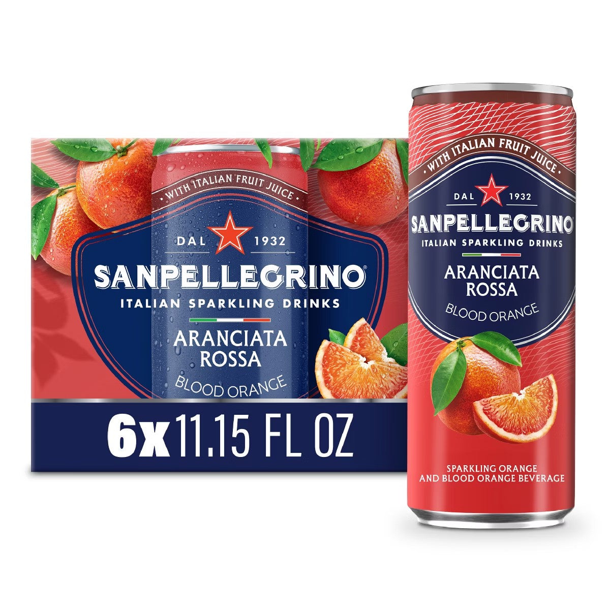 San Pellegrino Aranciata Rossa (Blood Orange 11.15oz)