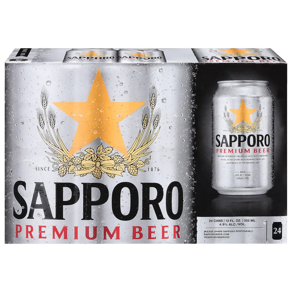 Sapporo Premium 12oz Cans