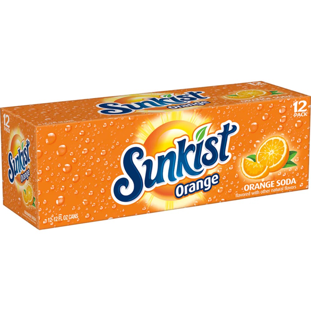 Sunkist Orange Soda (12oz Can)