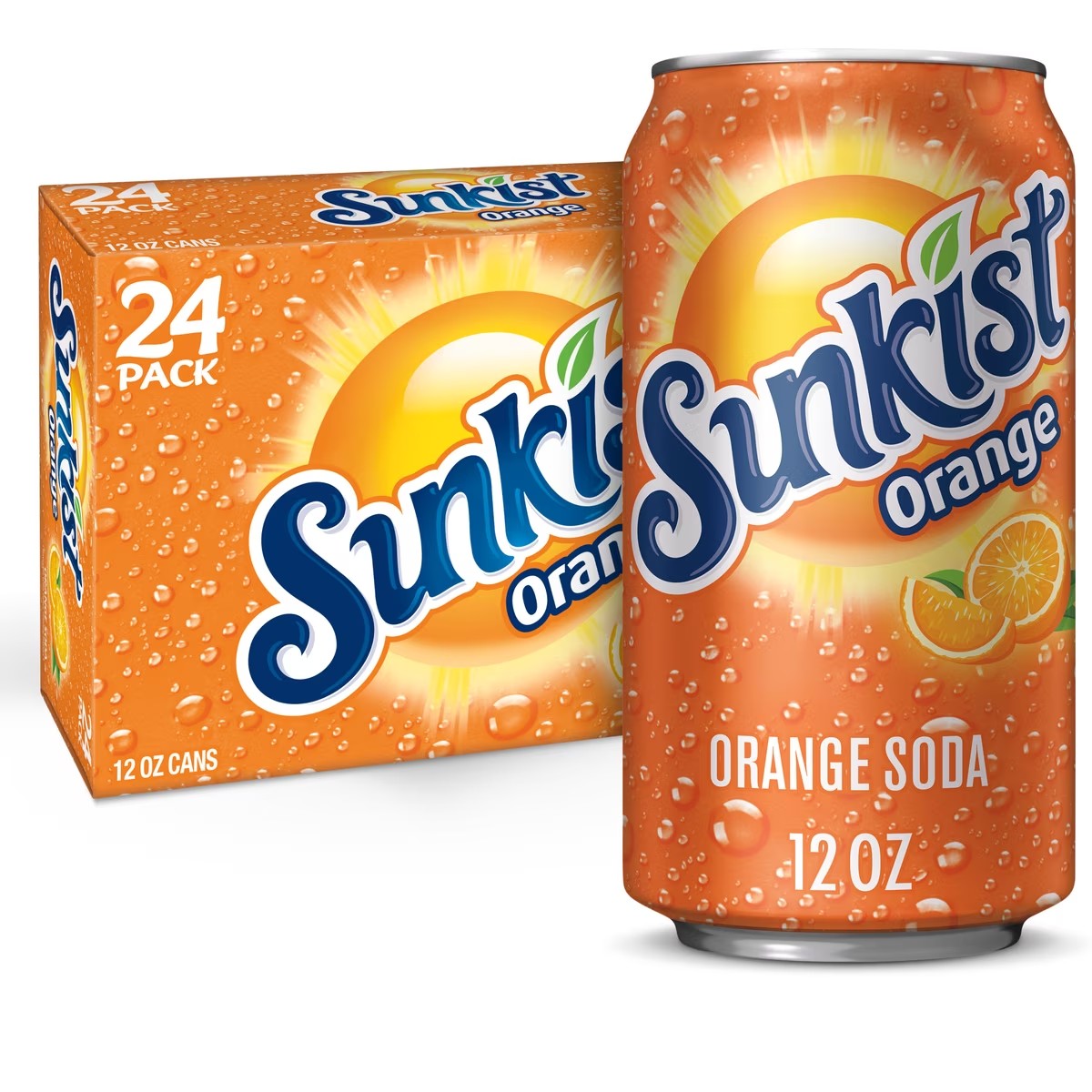 Sunkist Orange Soda (12oz Can)
