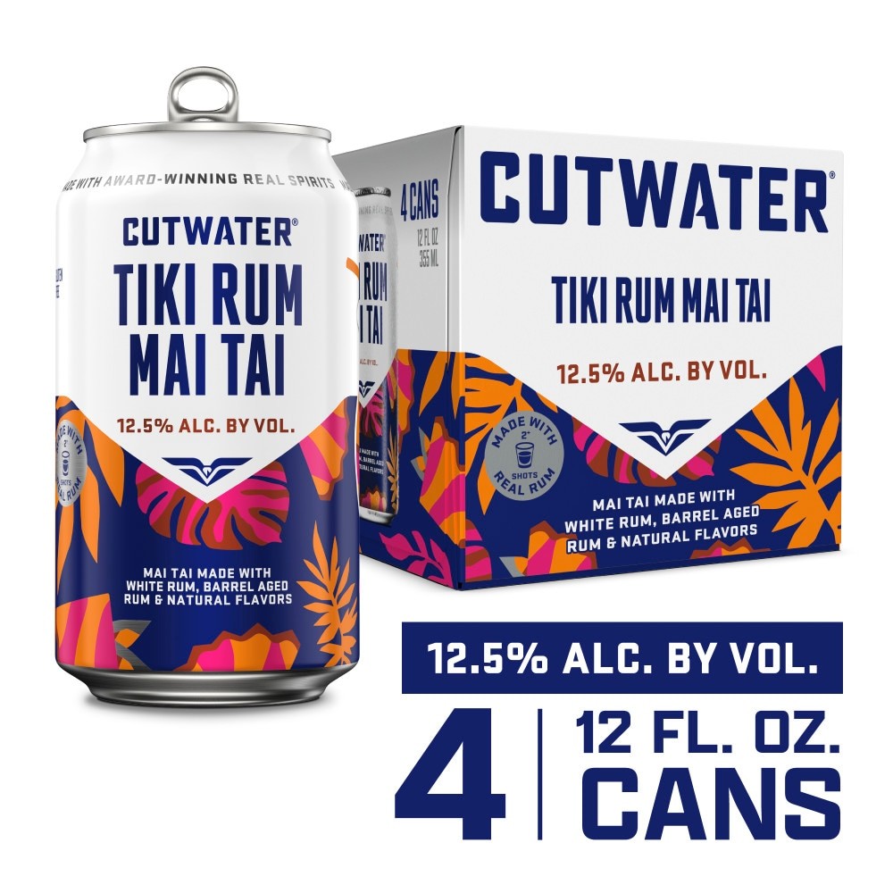Cutwaters Tiki Rum Mai Tai 12oz