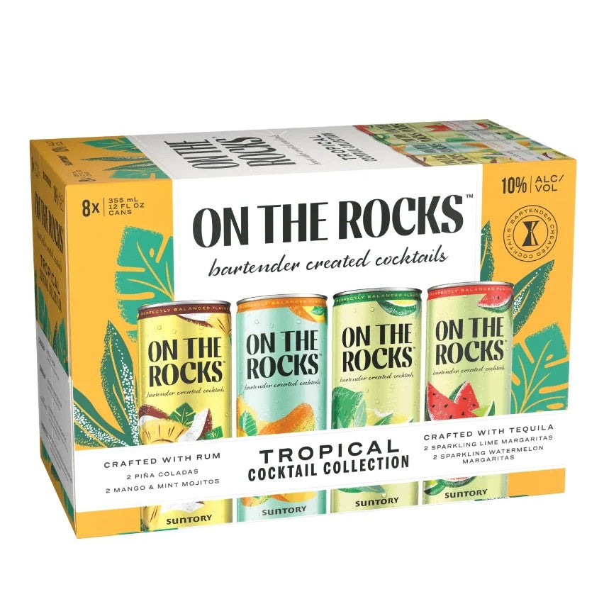 On The Rocks Tropical cocktail collection (8-Pack 12oz)